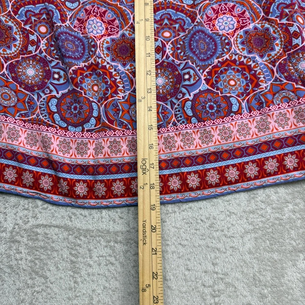 Magnolia Grace A-Line Skirt Women's Medium Mandala Colorful Boho Hippie Festival